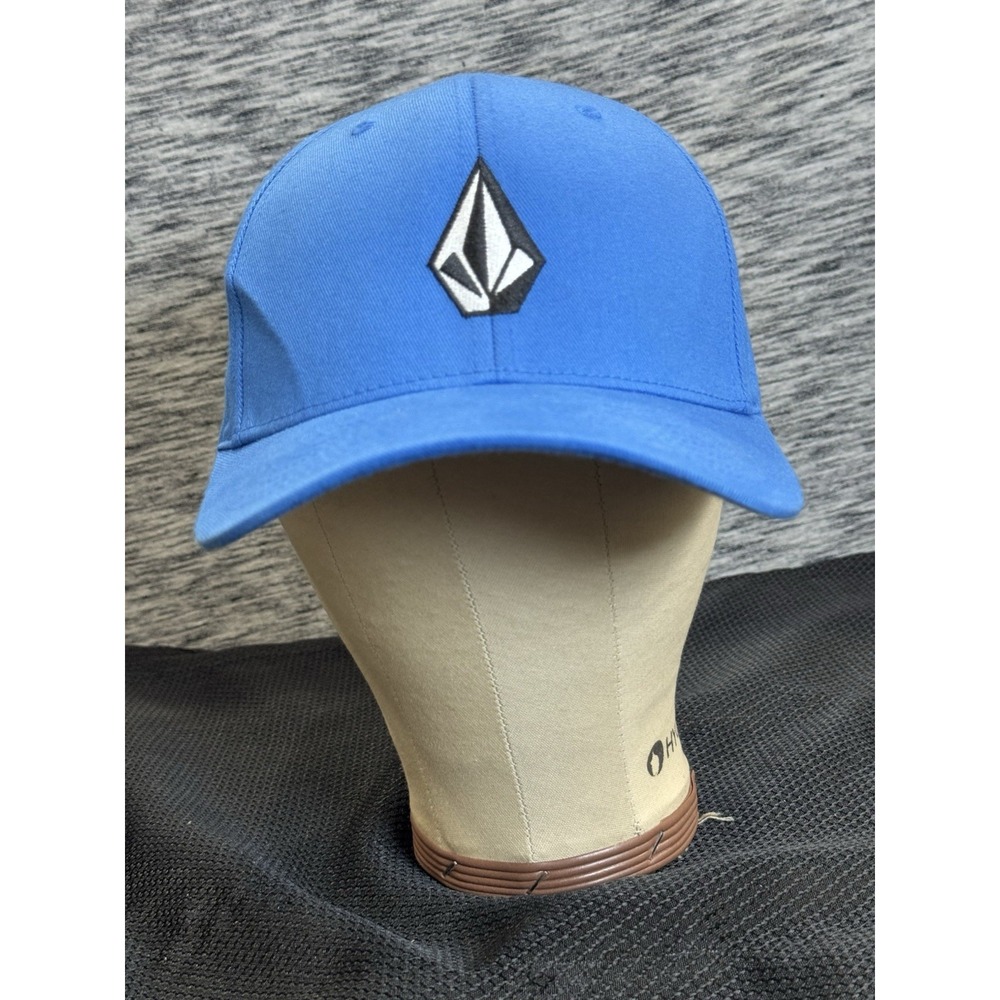 Volcom Full Stone Flexfit Hat Small/Medium Blue Y2K‎ Skater Grunge FAST SHIPPING - Picture 2 of 8